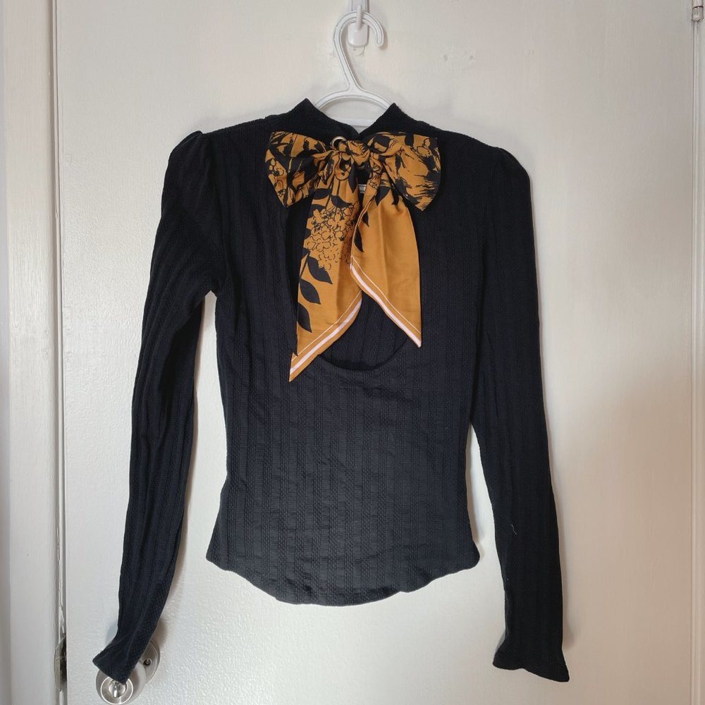 Topshop Open Back Knot Top US2
